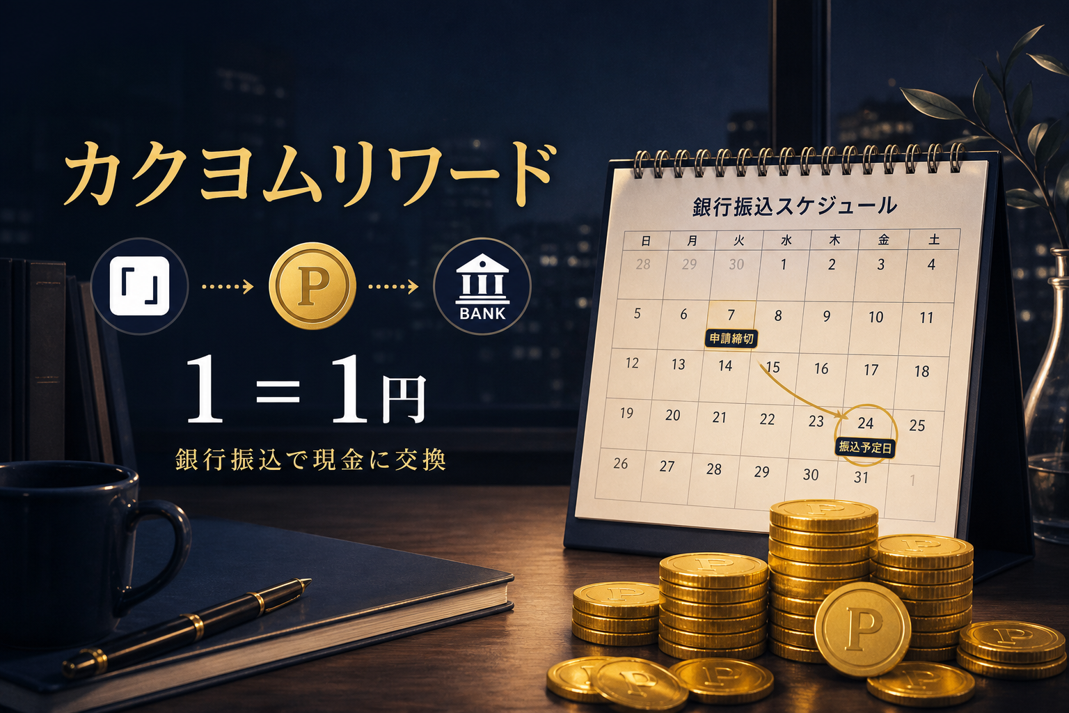 カクヨムリワードの仕組みと換金のイメージ